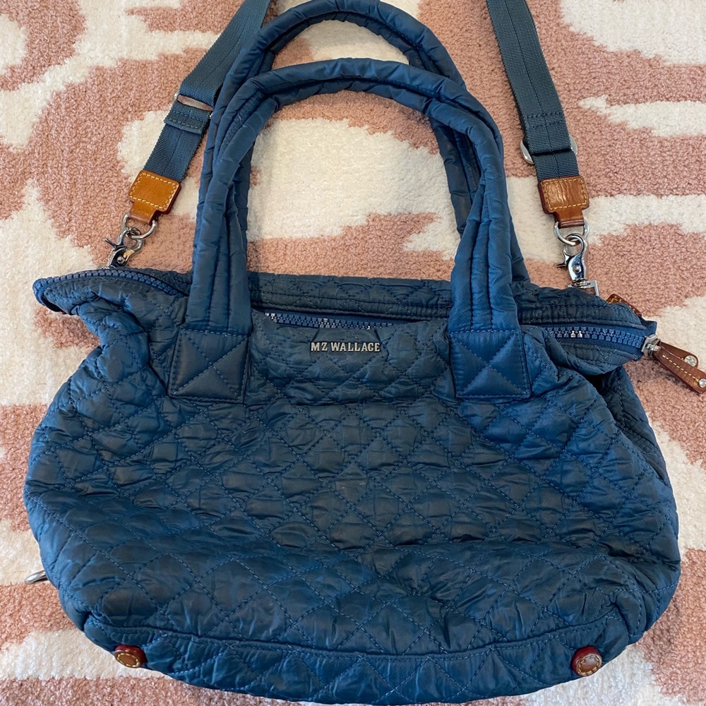 MZ Wallace Medium Sutton Crossbody in Blue